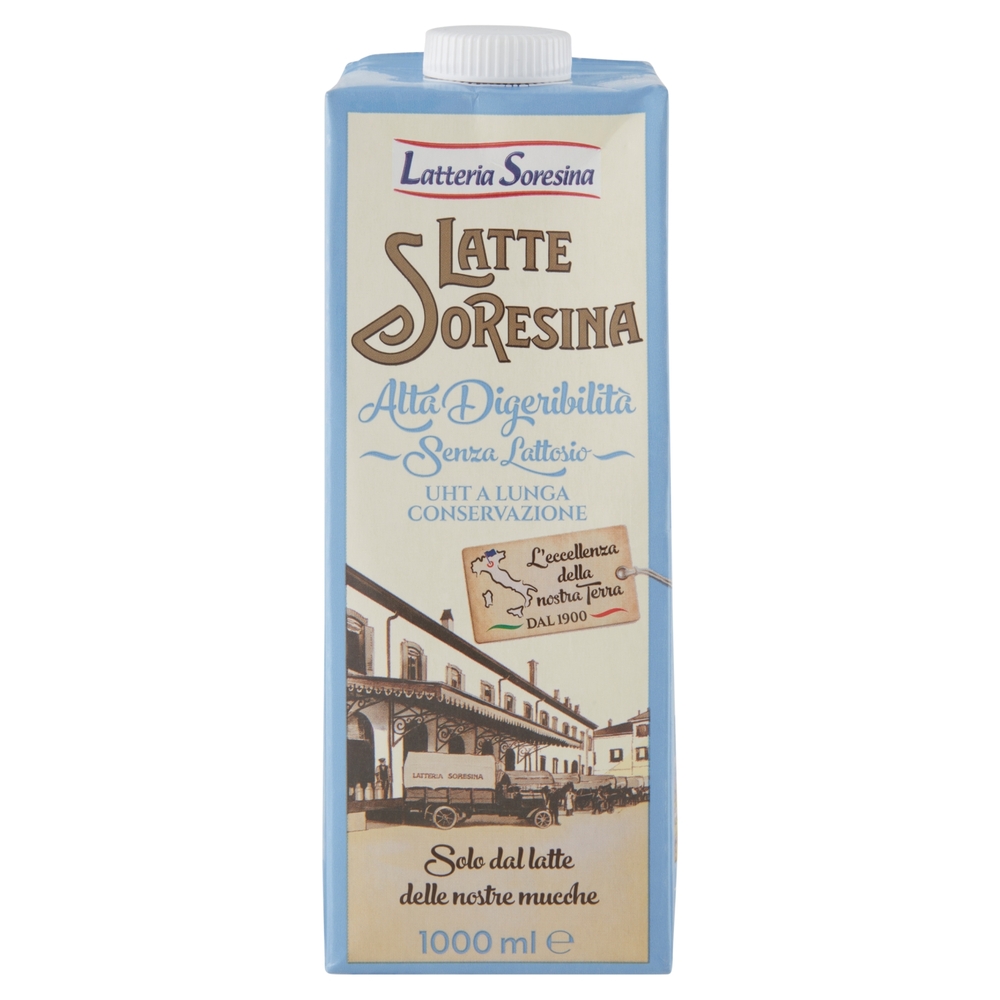 Latteria Soresina Latte Soresina Alta Digeribilità Senza Lattosio UHT a Lunga Conservazione 1000 ml